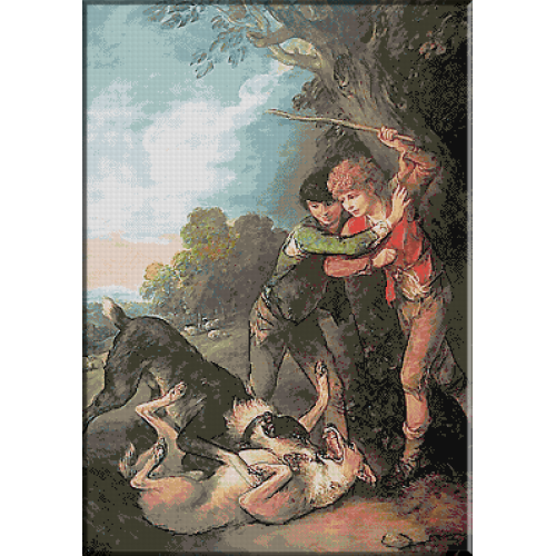 639.Gainsborough - Ciobanasi cu caini
