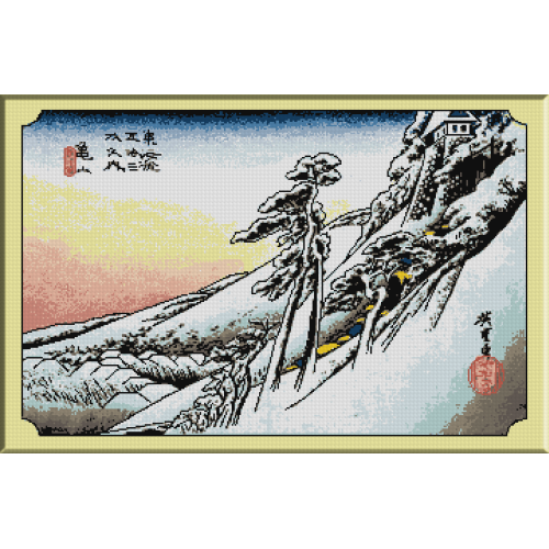 743.Hiroshige - Kameyama