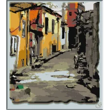 Set goblen 1101 - Cristina. Strada veche in Atika