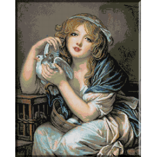 1337 - Greuze. Inocenta cu porumbei