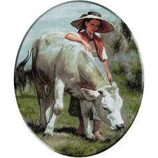 1342.Koller.Fata cu vaca