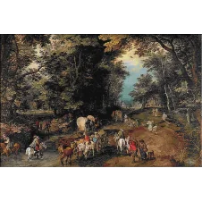 1403 - Jan Brueghel - Drum aglomerat