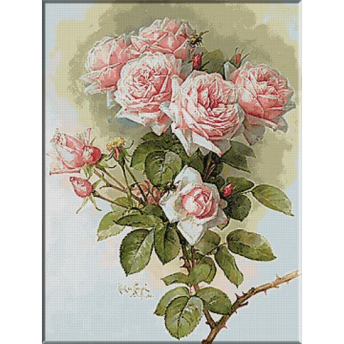 1692.Paul De Longpre - Buchet de trandafiri