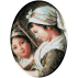 1121b. Le Brun - Julie Le Brun cu oglinda