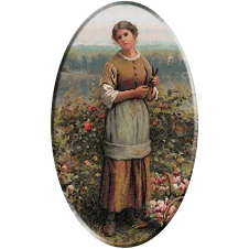 1288b.Knight - Iulia culegand trandafiri