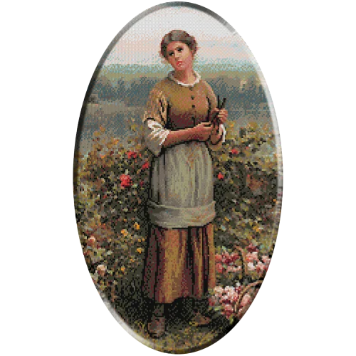 1288b.Knight - Iulia culegand trandafiri