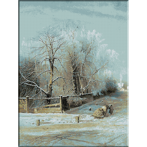 1391. Savrasov - Peisaj de iarna