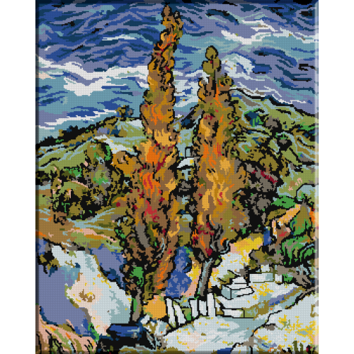 456.Van Gogh - Plopi pe deal