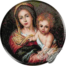 158.Murillo- Fecioara cu pruncul