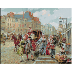 1911.Henry Victor Lesur - Strada din Paris din timpul lui Louis XIV