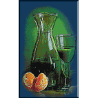 2118.Cristina - Un pahar de suc de kiwi si o portocala