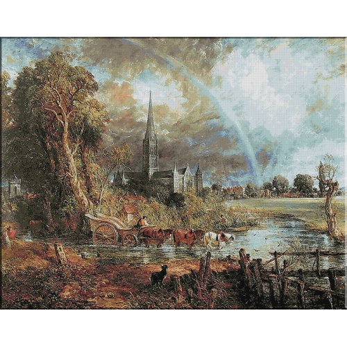 1830.Constable - Catedrala Salisbury privita din Meadows