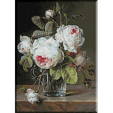 2131.Cornelis van Spaendonck - Cana de sticla cu trandafiri