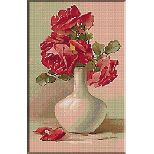 goblen_Klein-Vas cu trandafiri
