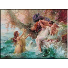 2378.Zatzka-Faun i Nimfe