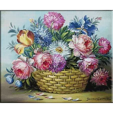 cos cu flori-goblen
