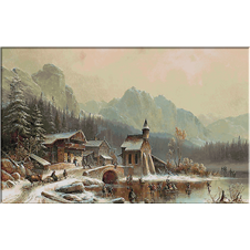 2569.Anton Doll-Winter landscape