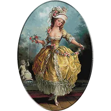 goblen balerina ghirlanda