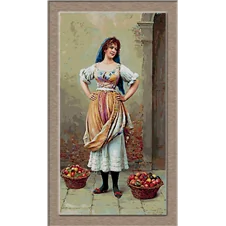 2679.Eugene de Blaas-Fruit seller