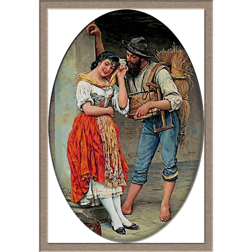 2743.Eugene de Blaas-The Spider and the Fly