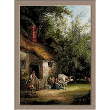 2764.William Shayer-Seljaci ispred kuća