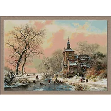 2835.Frederik Marinus Kruseman-Téli jégen