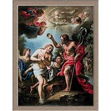 2840.Francesco Trevisani-Krštenje