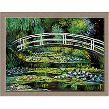 2861.Claude Monet-crossing over water lilies