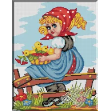 017.Fetita cu pui