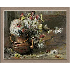 2935.Aimč Victor Barraud-Chrysanthemum in the pot