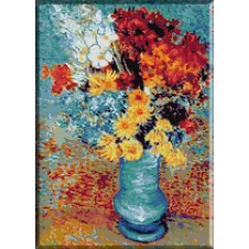 460.VanGogh - Vas cu maci si anemone