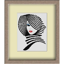 3082.Striped scarf