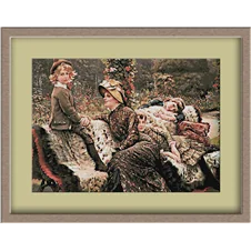 3099.James Tissot.Pe banca in parc