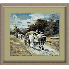 3115.N.Grigorescu.Карета с волове