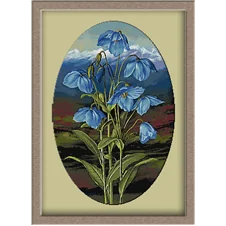 3168.Kék virágok