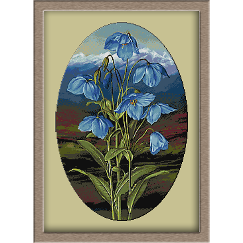 3166.Flori albastre
