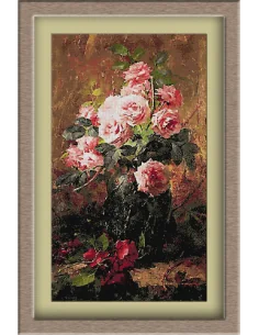3215. Frans Mortelmans. Vase with roses