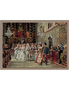 Set goblen 3333.Johann Hamza.Nunta in catededrala Garsten 