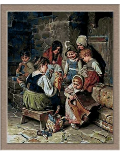 3340.Hermann von Kaulbach.Puppet theater