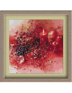 3360. Watercolor with candle