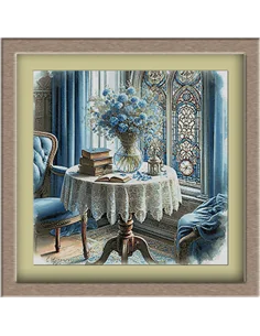 Set goblen 3374.In tonalitati de albastru
