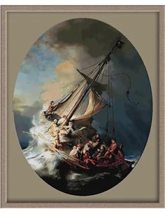 Rembrandt - a viharban a Galileai-tengeren