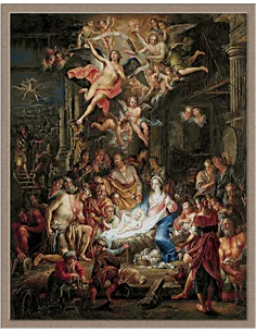 Set goblen 3535.Frans Christoph Janneck.Noaptea nasteri