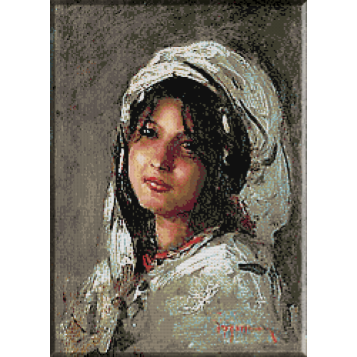1784.N.Grigorescu - Portretul unei fete